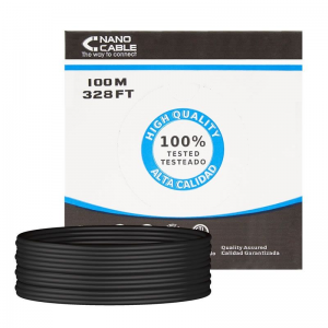 pBobina cable de red CAT6 UTP AWG24 rigido 100 cobre para uso exterior  calidad garantizada La capa exterior del cable esta fab