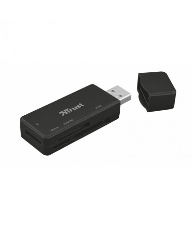 PLector de tarjetas compactas USB 32 Gen1BR PULLIVeloz lector de tarjetas de memoria USB 32 con elegante diseno en negro y tapa