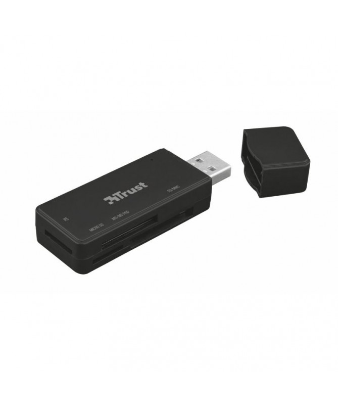 PLector de tarjetas compactas USB 32 Gen1BR PULLIVeloz lector de tarjetas de memoria USB 32 con elegante diseno en negro y tapa
