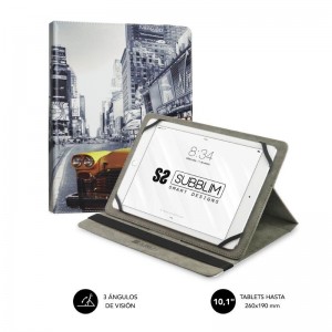 pul liFunda para Tablet compatible con todos los modelos de hasta 101 li liResistente material exterior con acabado en simil pi