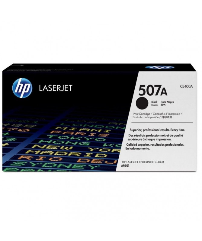 El cartucho de toner negro HP 507A para LaserJet mantiene la productividad empresarial alta Evite las complicaciones y los gast El cartucho de toner negro HP 507A para LaserJet mantiene la productividad empresarial alta Evite las complicaciones y los gast