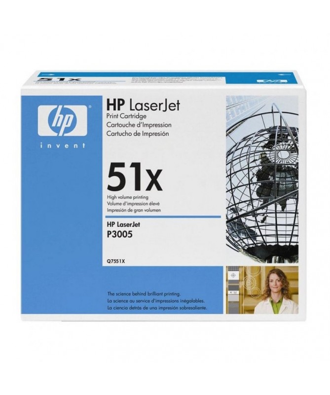 pToner HP de alta capacidad para Laserjet serie P3005 M3027 M3025 hasta 13000 paginas Q7551X p pToner HP de alta capacidad para Laserjet serie P3005 M3027 M3025 hasta 13000 paginas Q7551X p