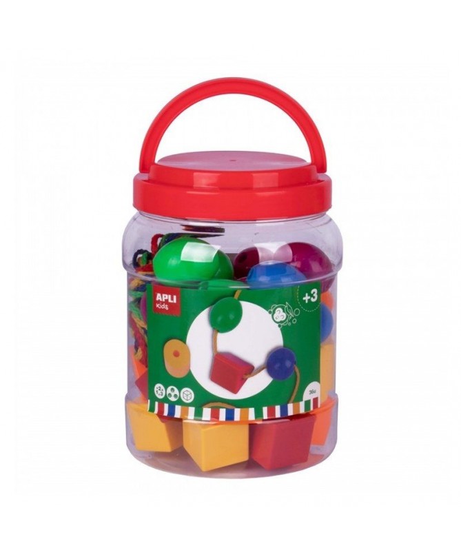 pKit con 40 formas ensartables en diferentes formas tamanos y coloresbrul liPresentacion en bote de plastico mejorado con un as pKit con 40 formas ensartables en diferentes formas tamanos y coloresbrul liPresentacion en bote de plastico mejorado con un as