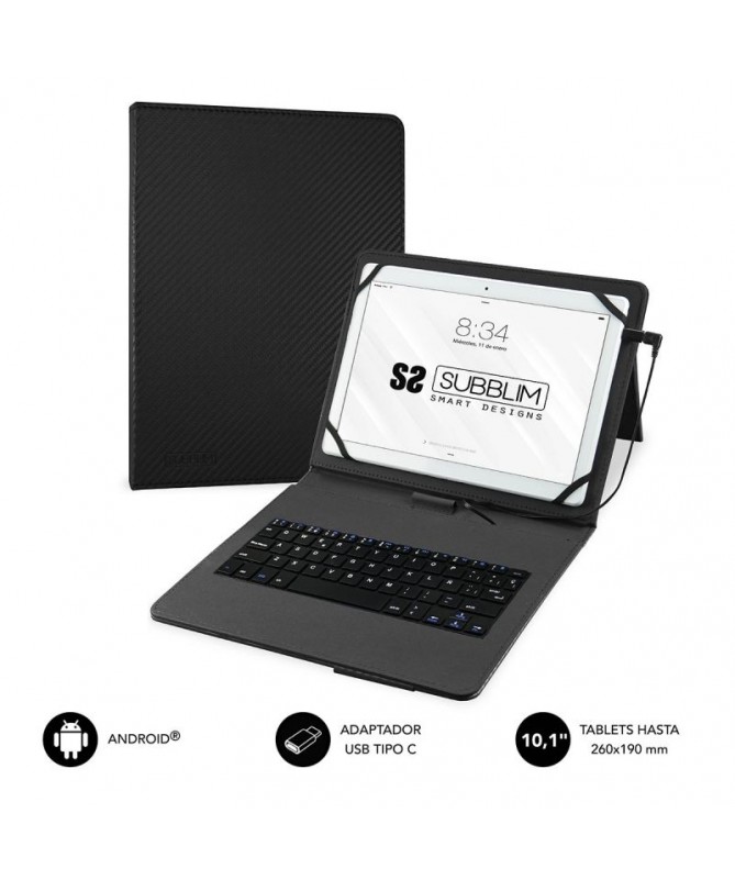 pul liTeclado integrado con funda para Tablet de hasta 101 li liCompatible con dispositivos Android 40 o posterior li liConecto