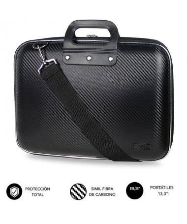 pEl maletin para ordenadores portatiles Subblim EVA Laptop Bag Carbon presenta un diseno elegante y ligero fabricado con espuma