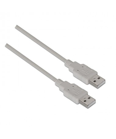 pul liCable USB 20 con conector tipo A macho en los dos extremos li liLongitud 20 metros li liColor beige li liNormativas RoHS 