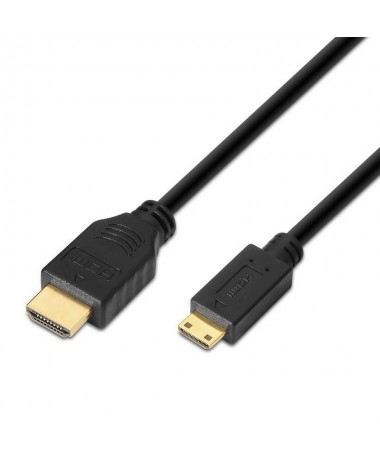 pAISENS 8211 Cable HDMI a Mini HDMI alta velocidad HEC A Macho C Macho negro 18 metros compatibilidad 3D y Ethernet apto para F