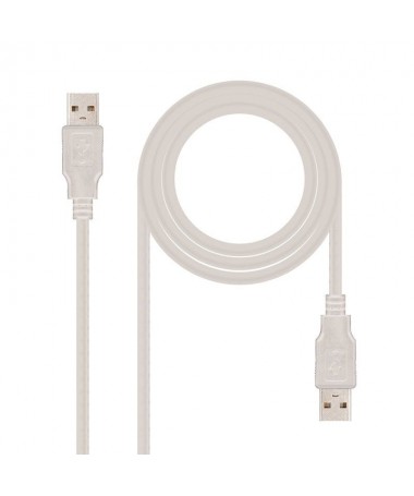 pCable USB 20 con conector tipo A macho en los dos extremosbrul liLongitud 30 metros li liColor Beige li liNormativaS RoHS li l