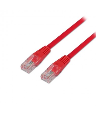 pAISENS 8211 Cable de red latiguillo RJ45 Cat6 UTP AWG24 rojo 20 metros 10 100 1000 Mbit s Conmutador router modem panel de con