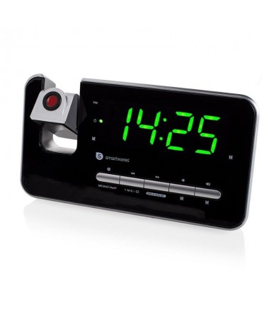 pCon el reloj despertador Smartwares CL 1492 podra despertarse con su emisora de radio favorita Ademas el reloj despertador cue