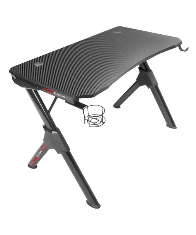 pMesa gaming con diseno ergonomico y estructura de acero solida y resistente Superficie con acabado en fibra de carbonobrEquip pMesa gaming con diseno ergonomico y estructura de acero solida y resistente Superficie con acabado en fibra de carbonobrEquip