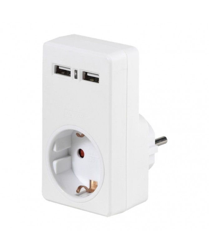 pul liAdaptador de corriente con 2x USB 21A max Para cargar mediante un cable de datos USB desde telefonos inteligentes tableta pul liAdaptador de corriente con 2x USB 21A max Para cargar mediante un cable de datos USB desde telefonos inteligentes tableta