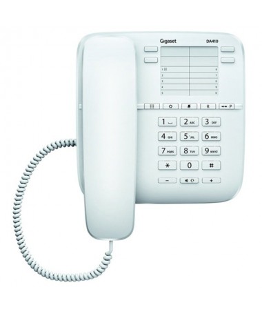 ph2El telefono de sobremesa con cable estandar h2Hacer y recibir llamadas es muy sencillo con el DA310 de Gigaset Las 4 teclas 