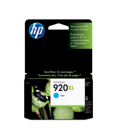 Los cartuchos de tinta cian HP 920XL imprimen documentosprofesionales a color con un coste inferior al laser contintas HP Offic