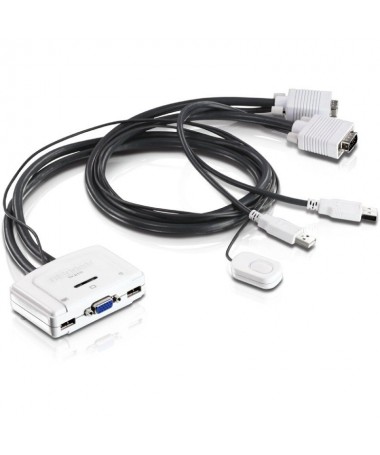 ph2Conmutador KVM USB de dos puertos h2ul liGestione dos PC o Mac con un equipo de controles para consola li liConmutador KVM d