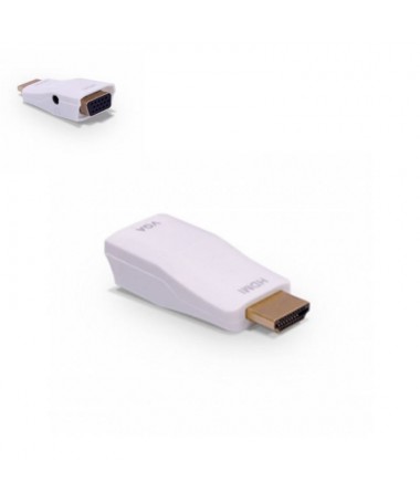 pAdaptador para conectar tu portatil o dispositivo con HDMI a una TV o monitor con entrada VGA Requerira de cable VGAM Mbrul li