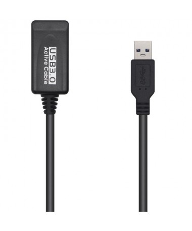 pCable prolongador USB 30 con conector tipo A macho en un extremo y tipo A hembra en el otro ppLleva amplificador para amplific