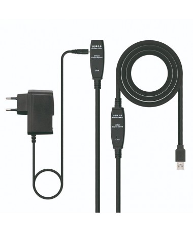 pul liCable prolongador USB 30 con conector tipo A macho en un extremo y tipo A hembra en el otro li liLleva amplificador para 
