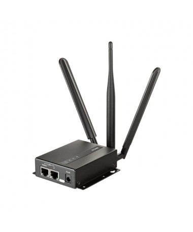 ph2Hecho para M2M h2El router D Link DWM 313 4G LTE M2M cuenta con dos puertos Ethernet rapidos y banda ancha movil Dual SIM 4G
