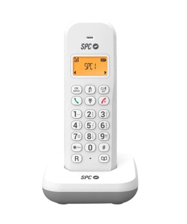 ph2SPC KEOPS h2pTelefono fijo inalambrico con pantalla iluminada y comodo teclado Incorpora identificacion de llamadas compatib