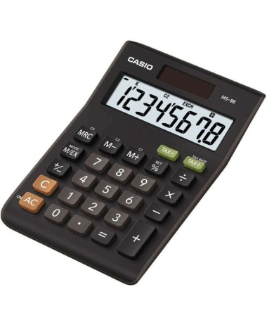ph2Stylish Matt MS 8B h2La calculadora de escritorio Casio MS 8B es adecuada para el uso diario tiene un elegante acabado negro