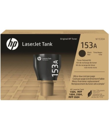 ph2Kit de recarga de toner de tanque original HP LaserJet 153A negro W1530A h2Imprima miles de paginas laser de alta calidad si
