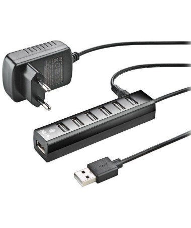 pulliEl Hub esta disenado para anadir 7 puertos USB 20 a cualquier dispositivo laptop consola Macbook impresora pendrive raton 