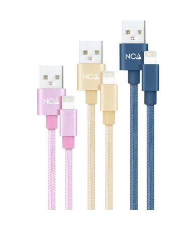 ph23 Cables Lightning a USB 20 Lightning M USB A M Rosa Dorado y Azul Pacifico 1 m h23 Cables Lightning con conector tipo Light