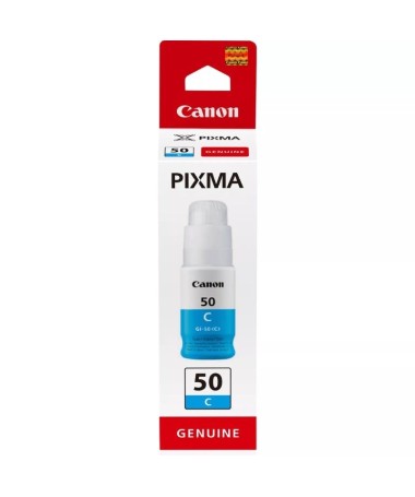 ph2Botella de tinta cian de alto rendimiento Canon GI 50 C h2La tinta cian de alto rendimiento en botella rigida es ideal para 