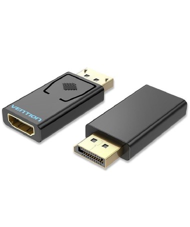ph2Adaptador Displayport a HDMI h2Adaptador DisplayPort HDMI Vention F M 4K 30Hz Mejorado chapado en oro Negro pph2Transmision 