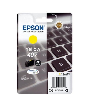 ph2Tinta amarilla 407L DURABrite Ultra Teclado h2pLa tinta DURABrite Ultra de Epson es ideal para producir documentos profesion