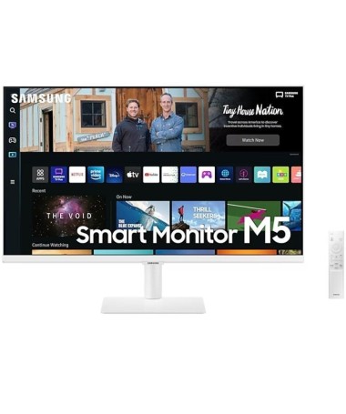 h2Smart Monitor M50B Blanco 27 Smart TV FHD h2ppbMira juega vive con estilo b ppTodo lo que necesitas esta justo en tu pantalla