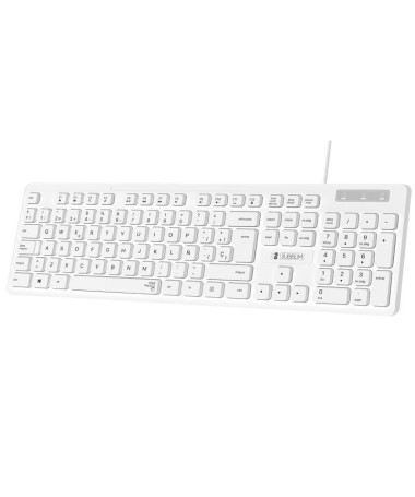 p ppEl teclado bSUBBLIM Business Slim Silencioso b con cable USB te proporciona una precisa y confortable escritura gracias a s