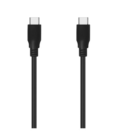 h2AISENS CABLE USB 32 GEN2x2 20GBPS 8K30HZ 5A 100W E MARKER TIPO USB C M USB C M NEGRO 06M h2pCable USB 32 GEN2x2 20Gbps con co