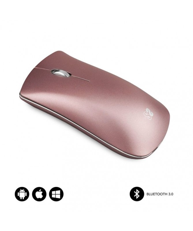 PRaton inalambrico Bluetooth 30 con borde de aluminio rueda metalizada y bateria recargable por USB Compatible con dispositivos PRaton inalambrico Bluetooth 30 con borde de aluminio rueda metalizada y bateria recargable por USB Compatible con dispositivos