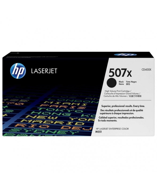 pEl cartucho de toner negro HP 507X para LaserJet mantiene la productividad empresarial alta Evite la perdida de tiempo y el de